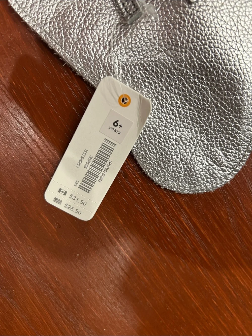 Gymboree Silver Butterfly Crossbody Bag for Kids